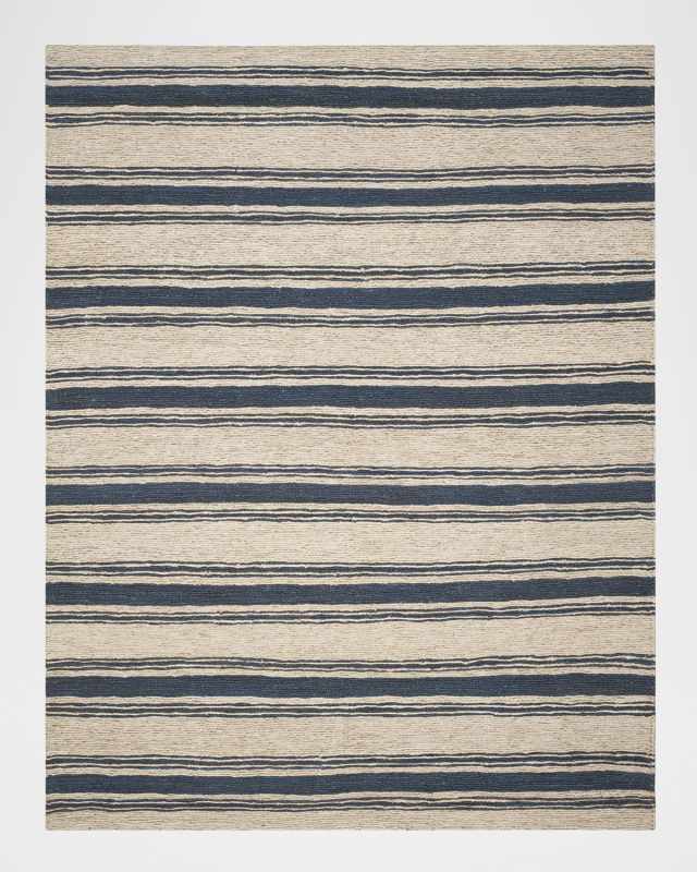 Cliff Stripe Hand-Knotted Rug, 10' x 14'